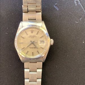 Rolex men’s oyster perpetual date adjustable watch